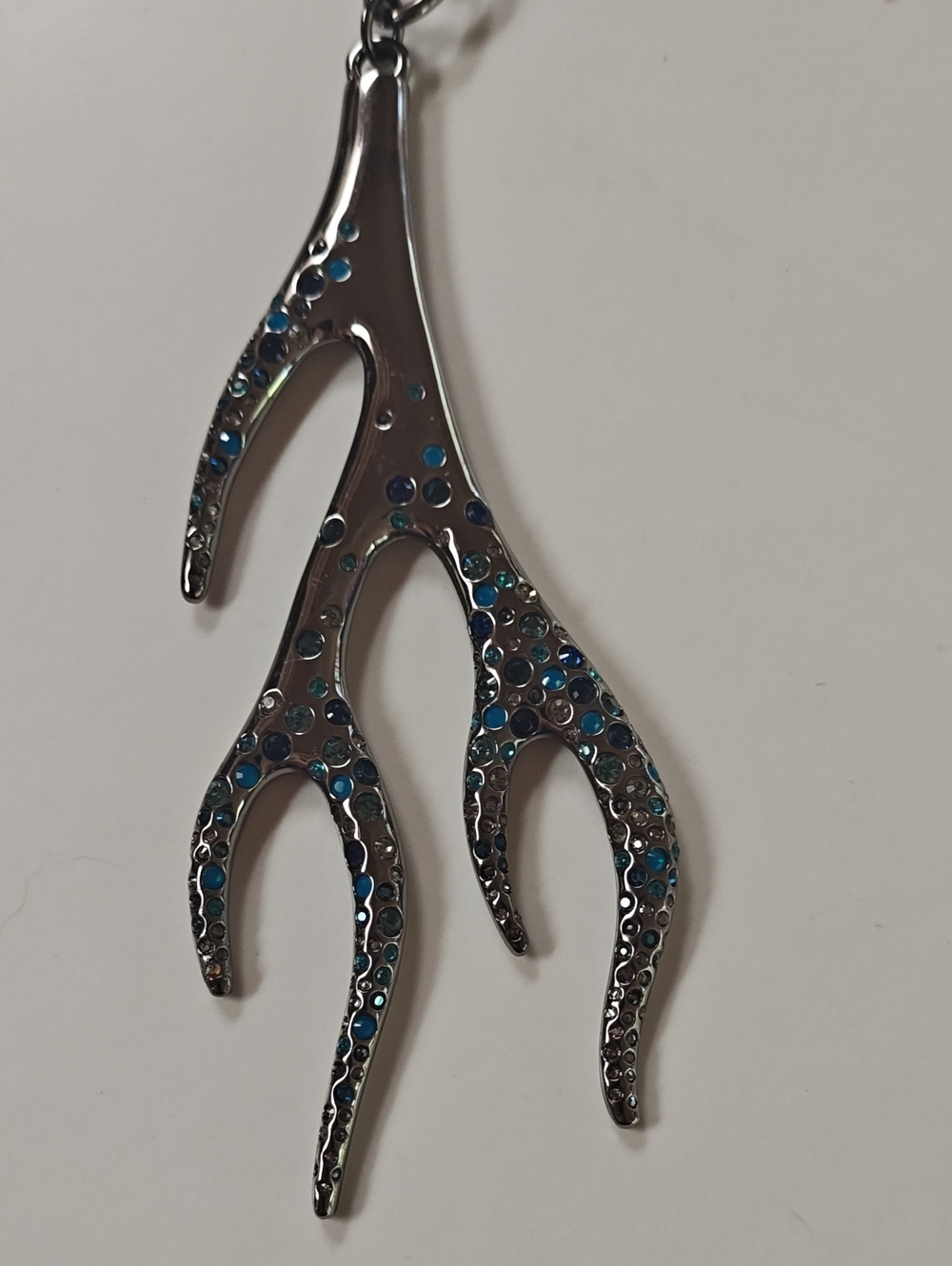 Swarovski Crystal Encrusted Gender Neutral Branch Chain Necklace